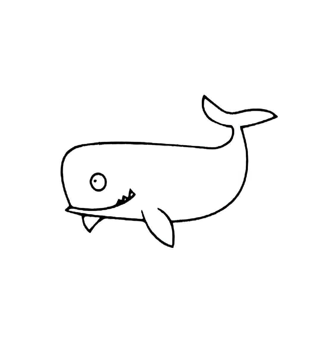 thinking whale coloring pictures