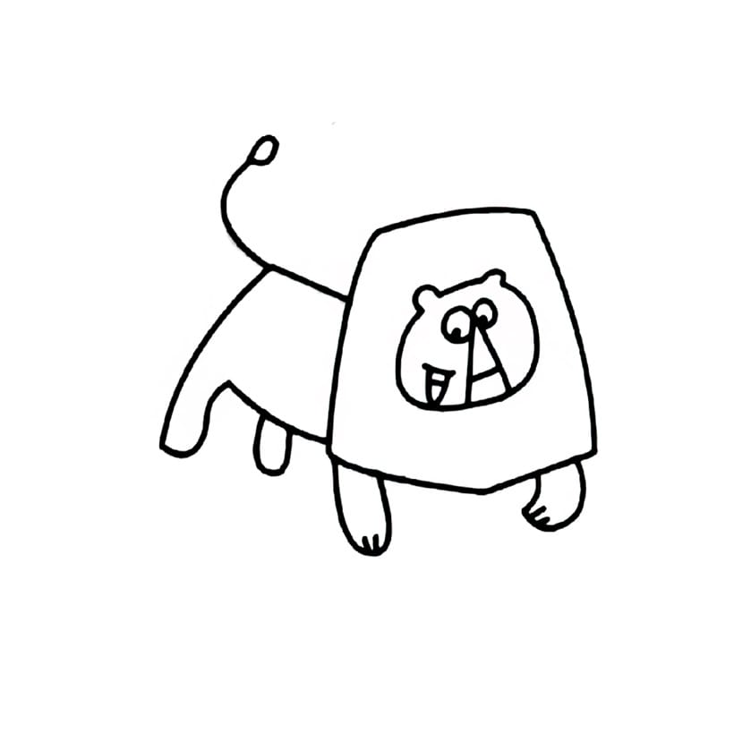 unhappy lion coloring pictures