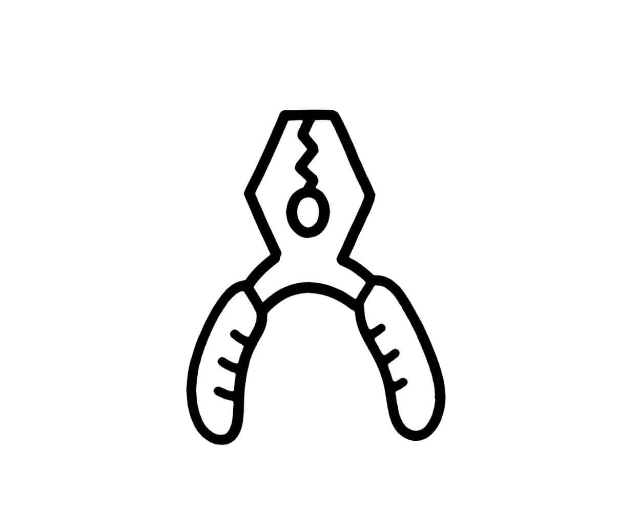 【简笔画素材分享37】7款家用五金工具_1_彩虹手画板_来自小红书网页版 coloring pictures